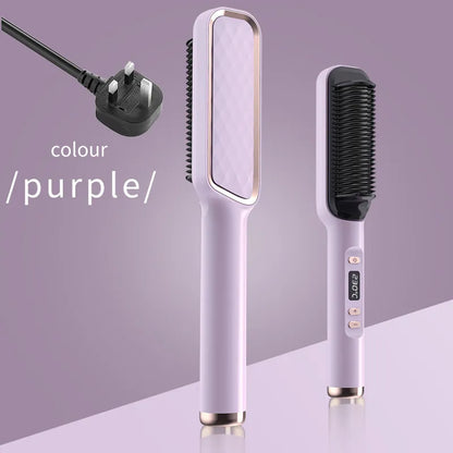 Electric Hot Comb Multifunctional Straight Hair Straightener Comb Anti-Scalding Styling Tool Straightening Brush. Platonel
