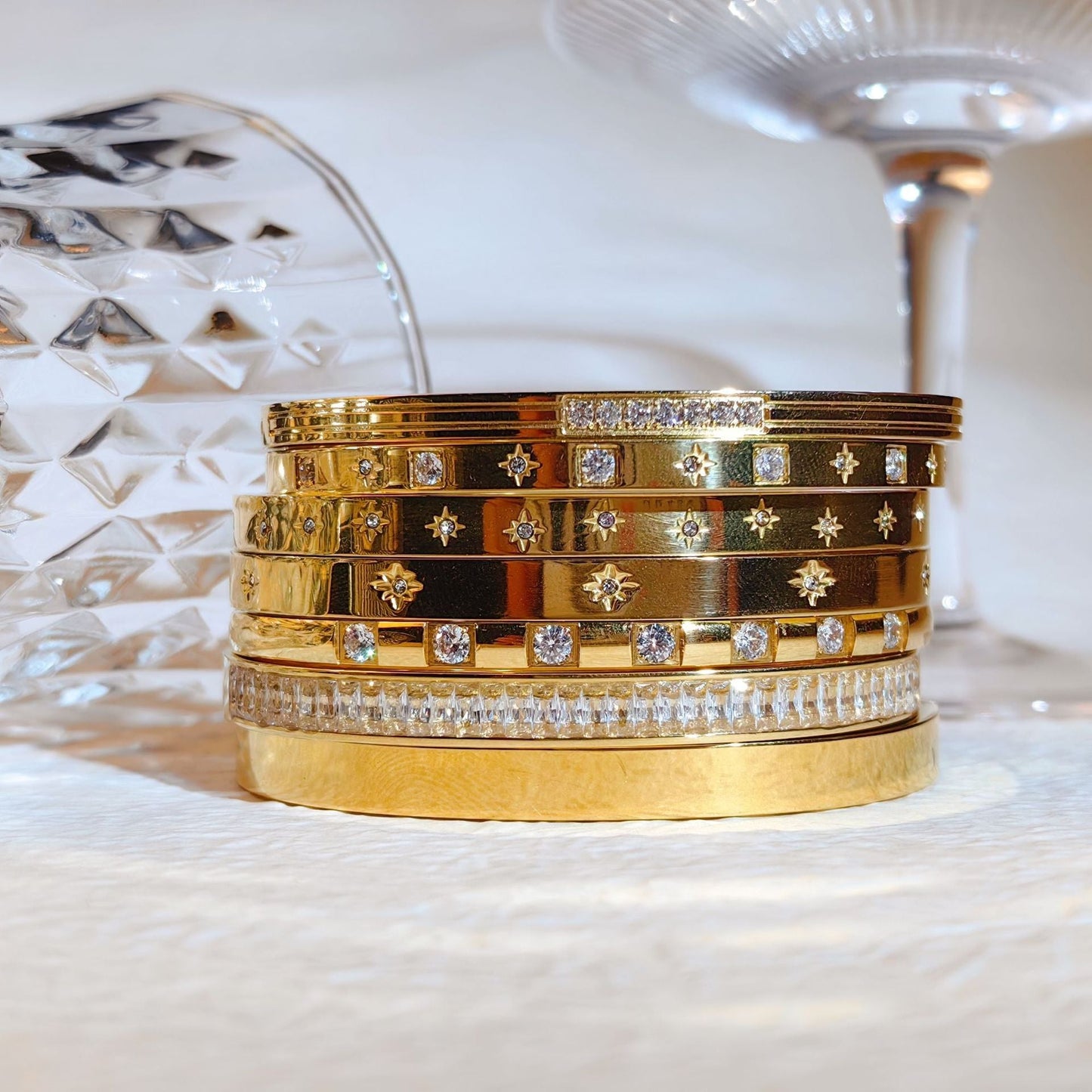 Ins Style Titanium Steel Bracelet Six-pointed Star Buckle Platonelstore