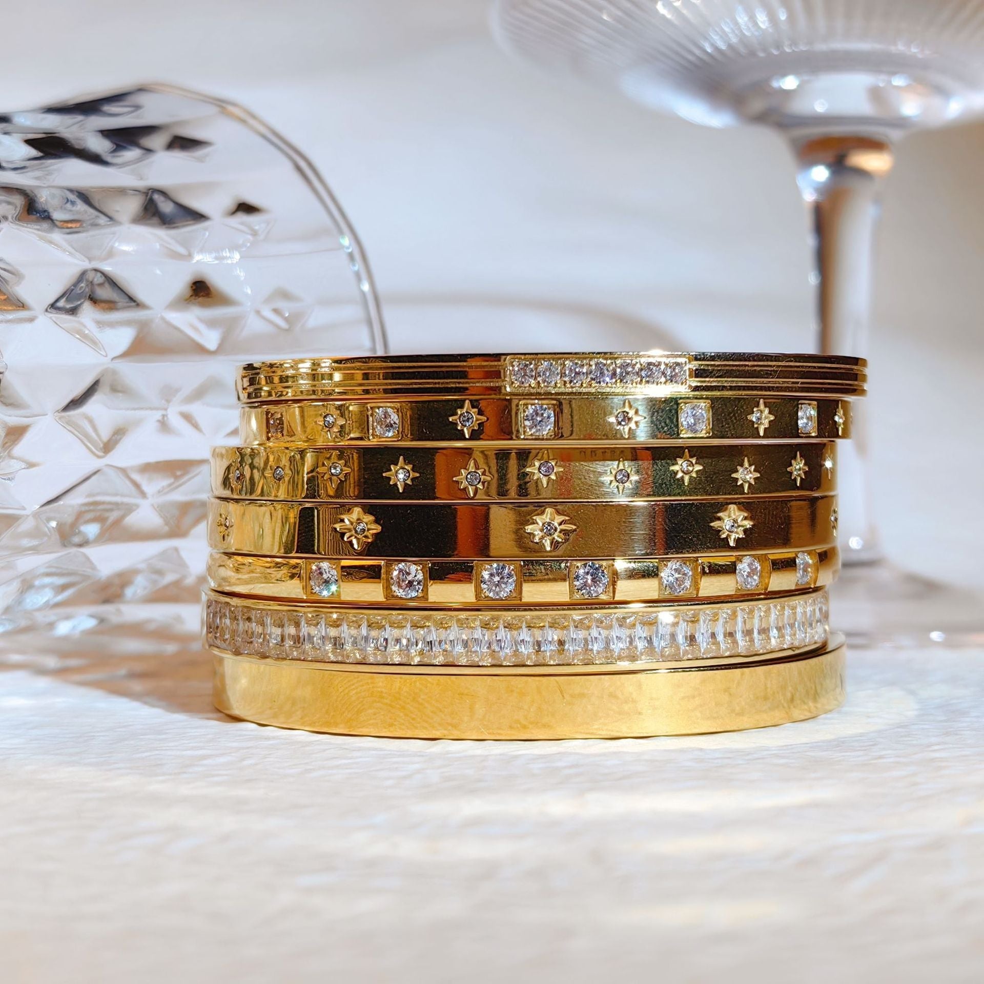 Ins Style Titanium Steel Bracelet Six-pointed Star Buckle Platonelstore