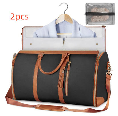 Large Capacity Travel Duffle Bag Women's Handbag Folding Suit Bag Waterproof Clothes Totes Platonelstore