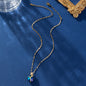 Women's Fashion Sapphire Heart Pendant Necklace Platonelstore