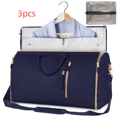 Large Capacity Travel Duffle Bag Women's Handbag Folding Suit Bag Waterproof Clothes Totes Platonelstore