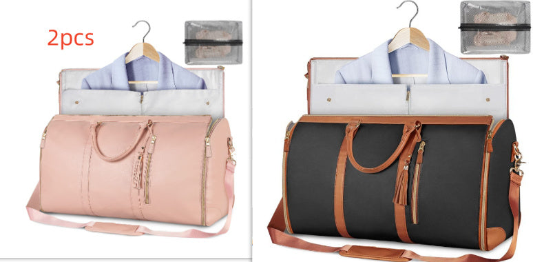 Large Capacity Travel Duffle Bag Women's Handbag Folding Suit Bag Waterproof Clothes Totes Platonelstore