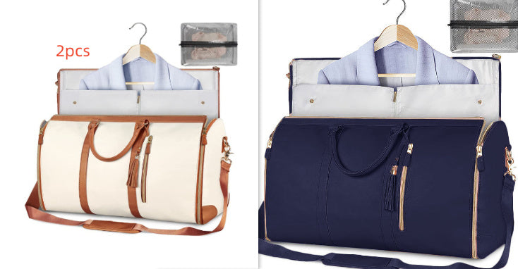 Large Capacity Travel Duffle Bag Women's Handbag Folding Suit Bag Waterproof Clothes Totes Platonelstore