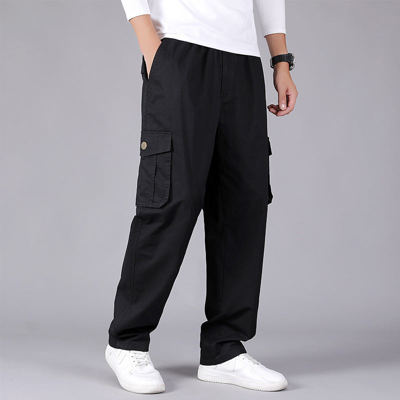 Thin Fat Pants Korean Style Loose Straight Leg Platonelstore