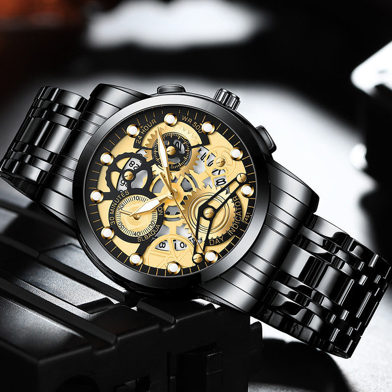 Men's Hollow Non-mechanical Business Watch Platonelstore