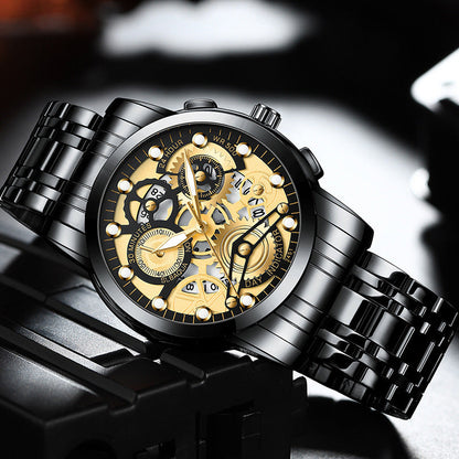 Men's Hollow Non-mechanical Business Watch Platonelstore