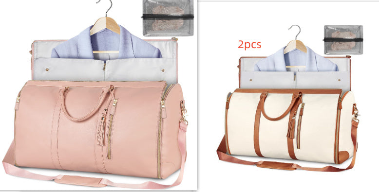 Large Capacity Travel Duffle Bag Women's Handbag Folding Suit Bag Waterproof Clothes Totes Platonelstore