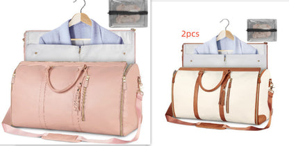 Large Capacity Travel Duffle Bag Women's Handbag Folding Suit Bag Waterproof Clothes Totes Platonelstore
