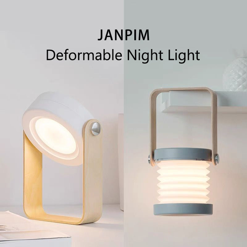 Foldable Touch Dimmable Reading LED Night Light Portable Lantern Lamp USB Rechargeable For Home Decor Platonelstore