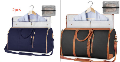 Large Capacity Travel Duffle Bag Women's Handbag Folding Suit Bag Waterproof Clothes Totes Platonelstore