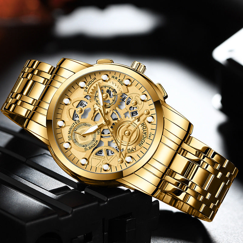 Men's Hollow Non-mechanical Business Watch Platonelstore