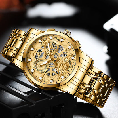 Men's Hollow Non-mechanical Business Watch Platonelstore
