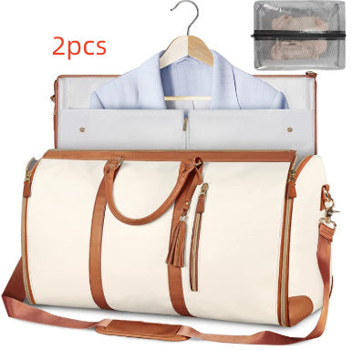 Large Capacity Travel Duffle Bag Women's Handbag Folding Suit Bag Waterproof Clothes Totes Platonelstore