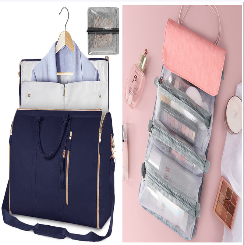 Large Capacity Travel Duffle Bag Women's Handbag Folding Suit Bag Waterproof Clothes Totes Platonelstore