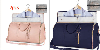 Large Capacity Travel Duffle Bag Women's Handbag Folding Suit Bag Waterproof Clothes Totes Platonelstore