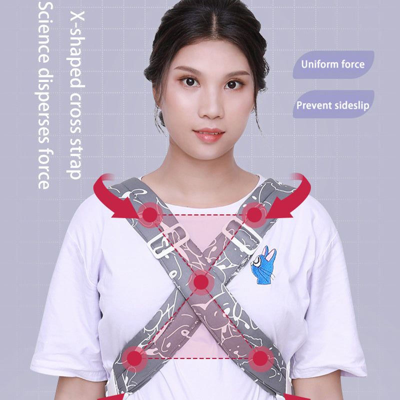 Multifunctional Baby Carrier With Breathable Front And Back In Summer Platonelstore