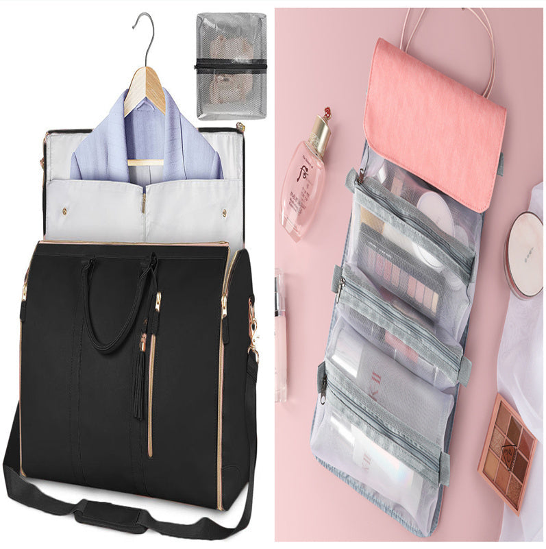 Large Capacity Travel Duffle Bag Women's Handbag Folding Suit Bag Waterproof Clothes Totes Platonelstore