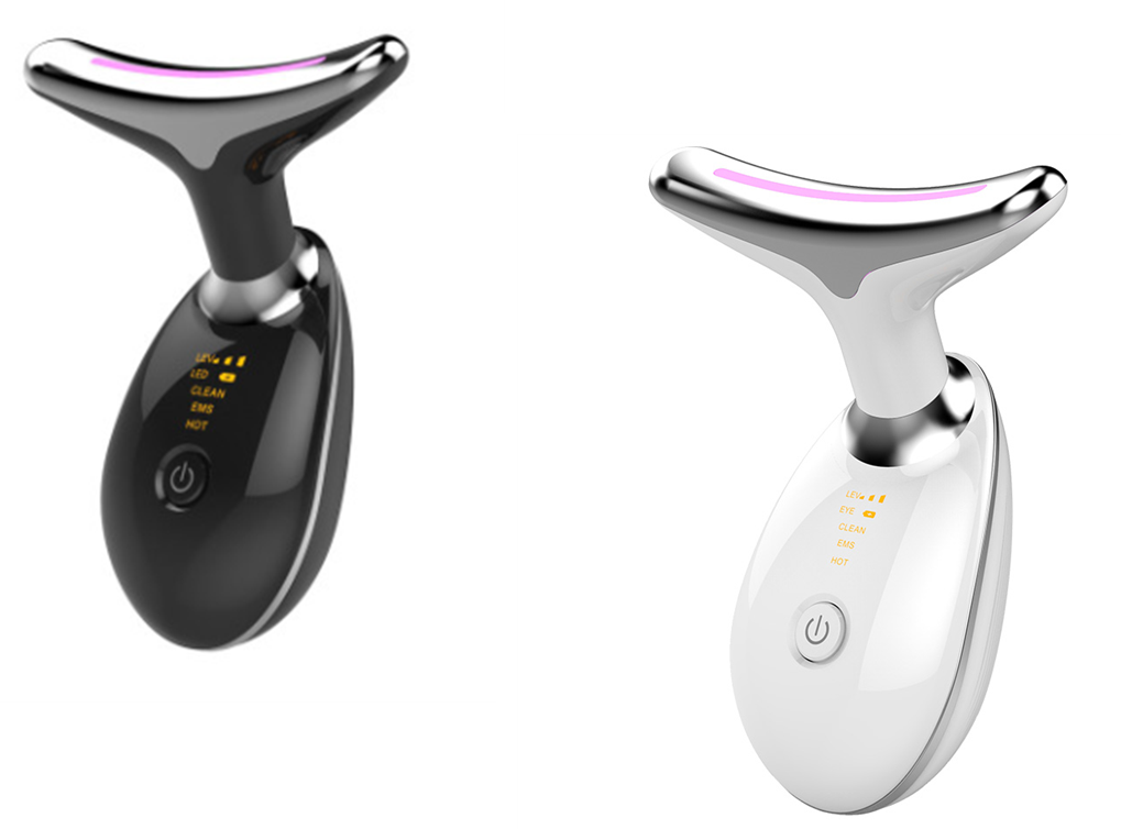 EMS Thermal Neck Lifting And Tighten Massager Electric Microcurrent Wrinkle Remover LED Photon Face Beauty Device For Woman Platonel