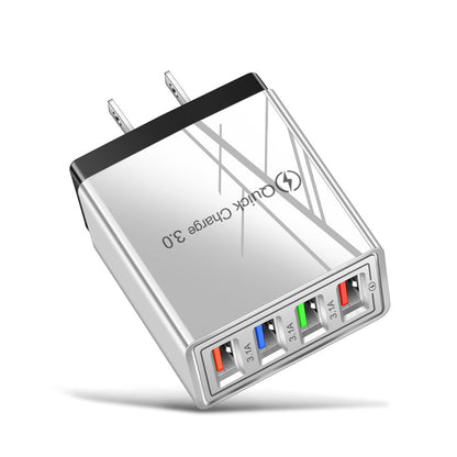 USB Charger Quick Charge 3.0 4 Phone Adapter For Tablet Portable Wall Mobile Charger Fast Charger Platonelstore